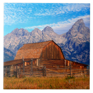 Carreau États-Unis, Wyoming, Parc national de Grand Teton.
