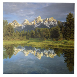 Carreau États-Unis, Wyoming, Parc national de Grand Teton.