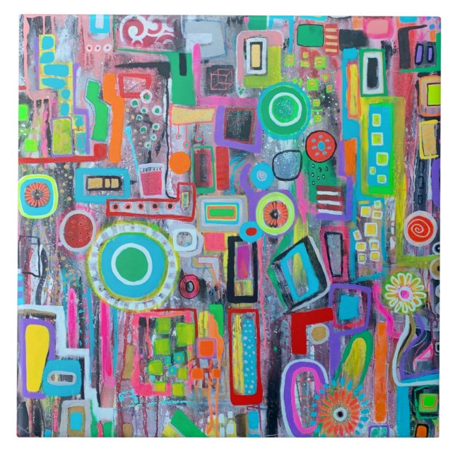 Carreau Été dans la ville 6 x 6 Carrelage en céramique (Devant)