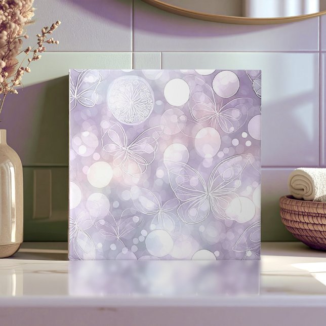 Carreau Ethereal Butterfly Glow Lavender ID1184a (Créateur téléchargé)