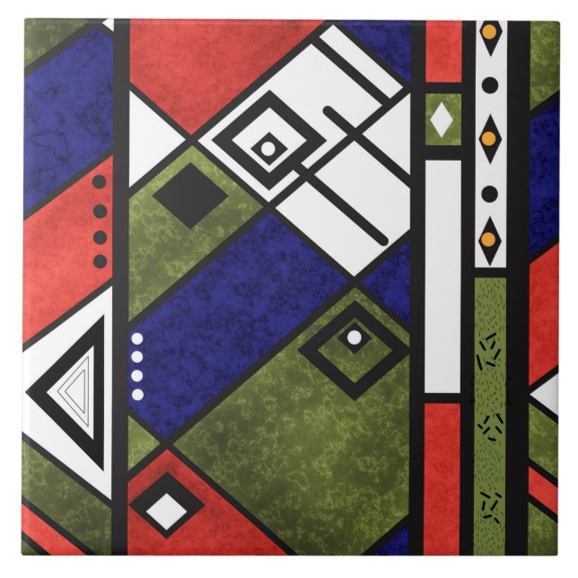 Carreau Ethno africain sans couture traditionnelle motif (Devant)