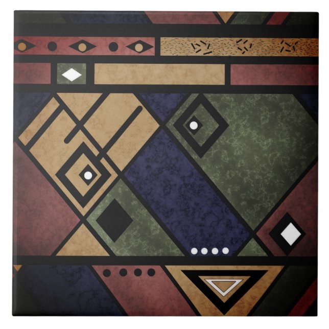 Carreau Ethno africain sans couture traditionnelle motif (Devant)