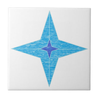 Carreau Étoile bleue