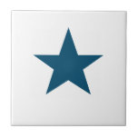 Carreau Étoile bleue profonde<br><div class="desc">Carrelage en céramique bleu profond étoile. Les étoiles sont toujours à la mode !</div>