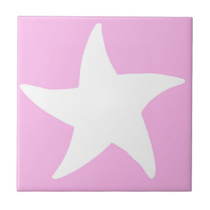 Carreau Étoile de mer rose