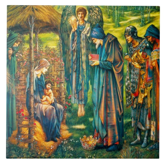 Carreau Étoile de trépied ou de boîte-cadeau de tuile de (Devant)