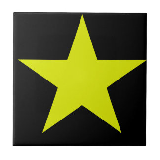 Carreau Étoile jaune et tuile noire