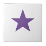 Carreau Étoile violette<br><div class="desc">Carrelage en céramique violet étoile. Les étoiles sont toujours à la mode !</div>
