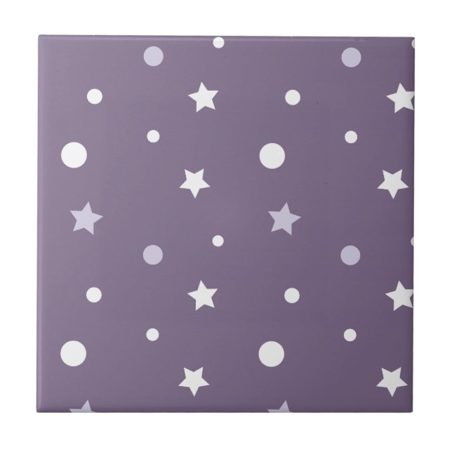 Carreau Étoiles violettes (Devant)