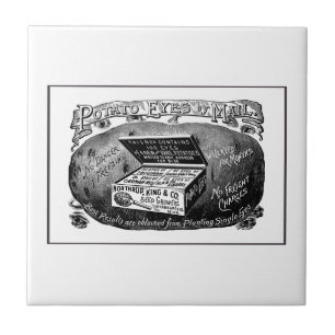 Carreau Étrange publicité vintage pour la pomme de terre