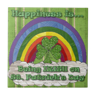 Carreau Être Irlandais le jour de la Saint-Patrick