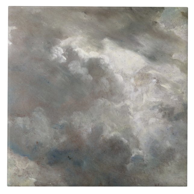 Carreau Étude de nuage de John Constable |, 1821 (huile (Devant)