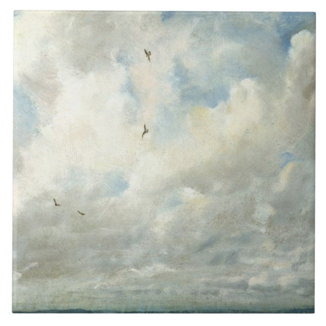 Carreau Étude de nuage de John Constable |, 1821 (huile (Devant)