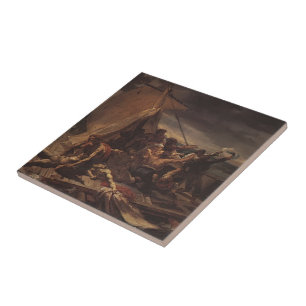 Carreau Étude de Theodore Gericault- pour le radeau de la