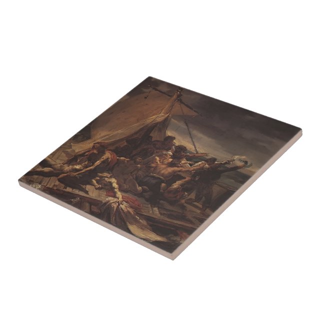 Carreau Étude de Theodore Gericault- pour le radeau de la (Côté)