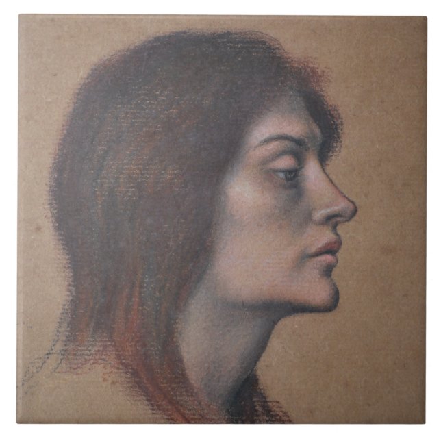 Carreau Étude d'une responsable féminine (par Evelyn De Mo (Devant)