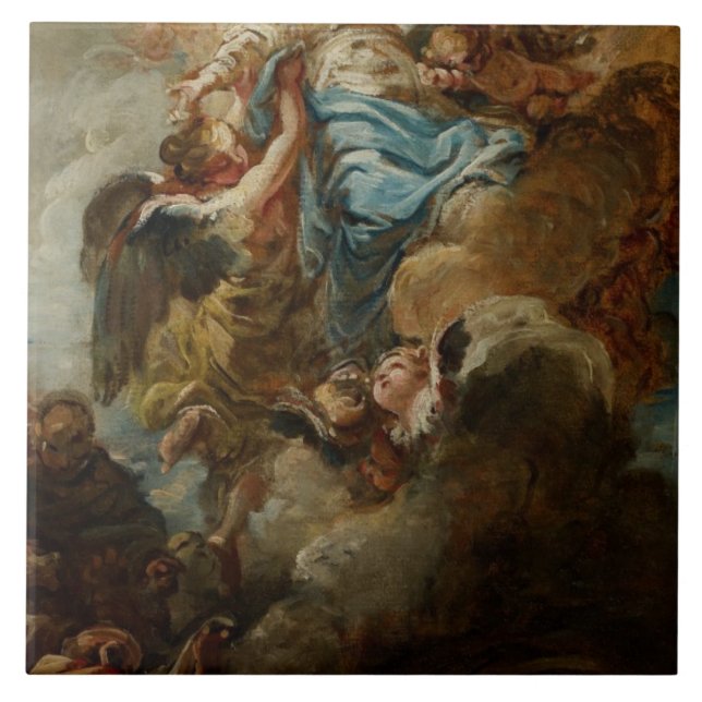 Carreau Étudiez pour l'acceptation de la Vierge, c.1760 2 (Devant)