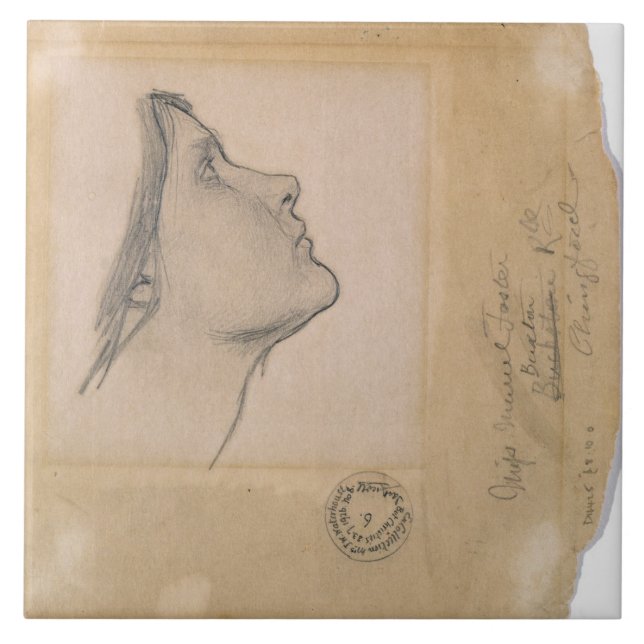 Carreau Étudiez pour le "Lamia", c.1904-05 (le crayon sur (Devant)