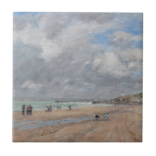 Carreau Eugene Boudin - La plage de Deauville