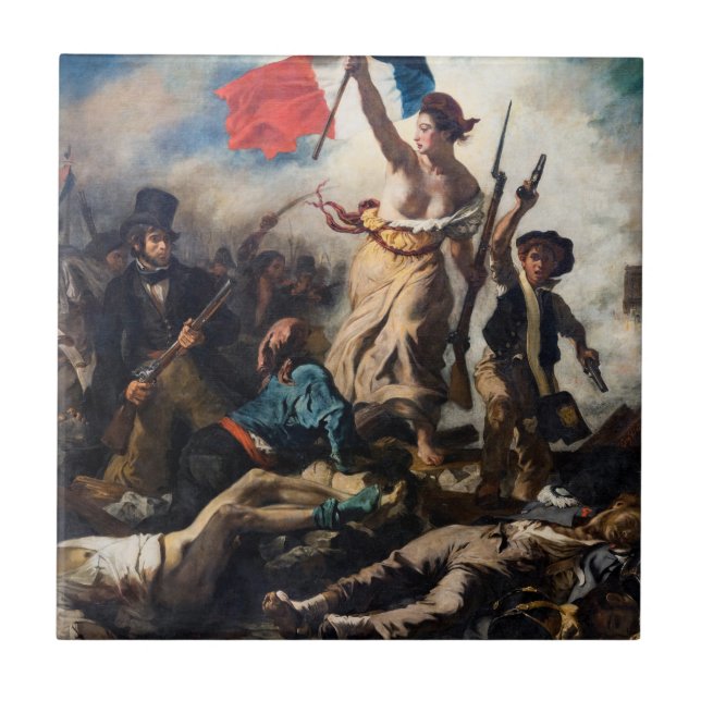 Carreau Eugene Delacroix - La Liberté guidant le peuple (Devant)