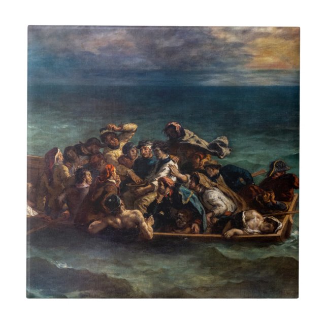 Carreau Eugene Delacroix - L'épave de Don Juan (Devant)
