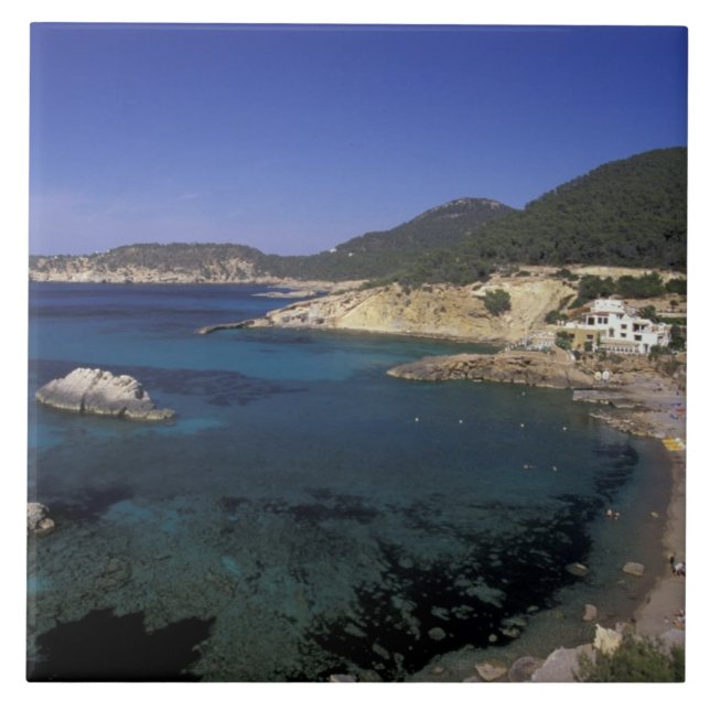Carreau Europe, Espagne, Baléares, Ibiza, Cala de (Devant)