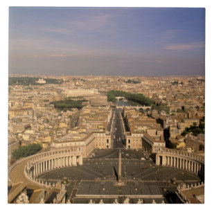 Carreau Europe, Italie, Rome, Le Vatican. Vue de St.