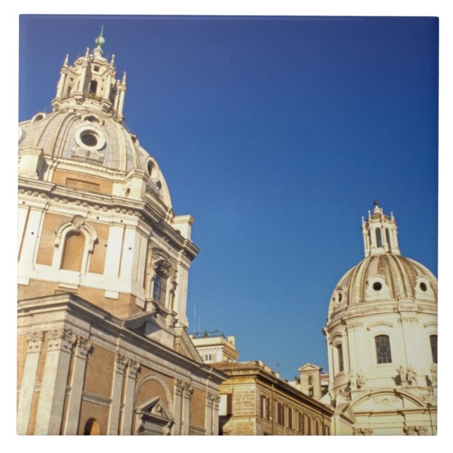 Carreau Europe, Italie, Rome. Santa Maria Di Lorento et (Devant)