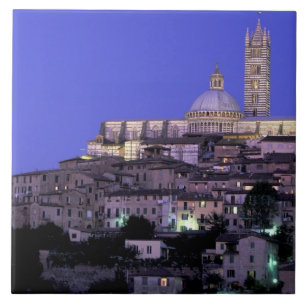 Carreau Europe, Italie, Toscane, Sienne. 13e C. Duomo et