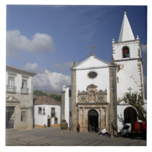 Carreau Europe, Portugal, Obidos. Église Santa Maria à