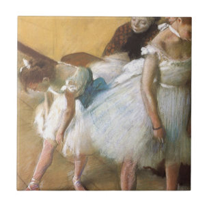 Carreau Examen de danse par Edgar Degas, Ballet Vintage