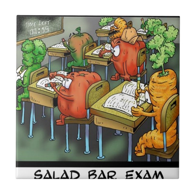 Carreau Examen drôle du bar à salades (Devant)