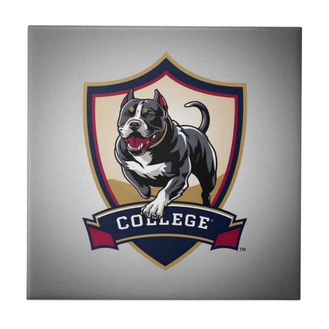 Carreau Exécution du logo PitBull College (Devant)