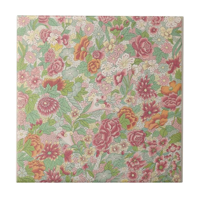 Carreau Exemples d'ornement chinois, Pl.77, par Owen Jones (Devant)