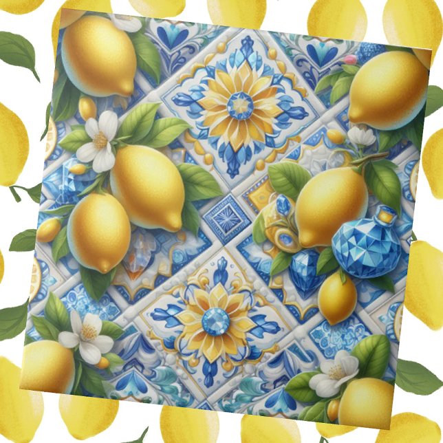 Carreau Exotic Tile Accents | Morrocan Mediterranean Lemon (Créateur téléchargé)