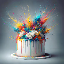 Explosion de joie - Joyeux gâteau d'anniversaire