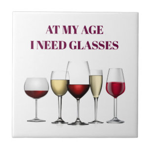 Carreau Expression en verre de vin