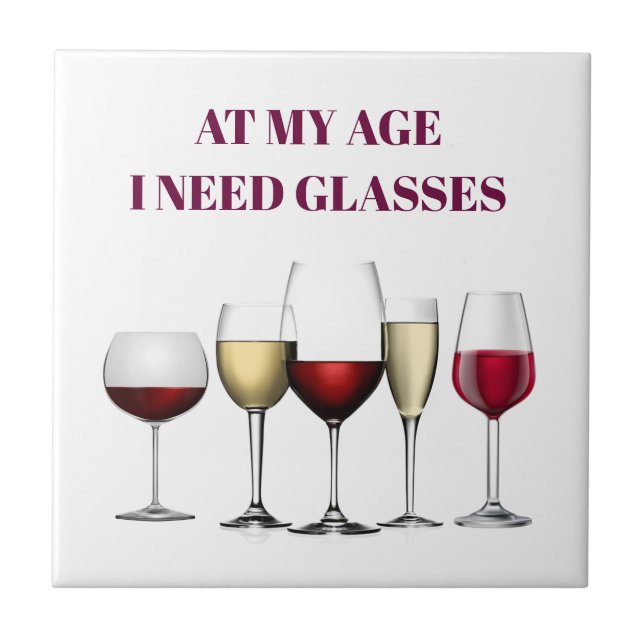 Carreau Expression en verre de vin (Devant)