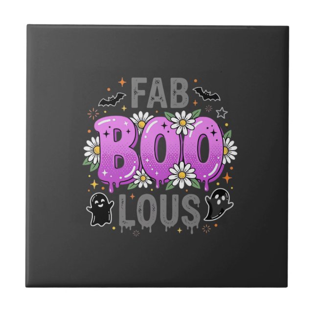 Carreau Fab Boo Lous modèle de fantôme d'Halloween_1 (Devant)