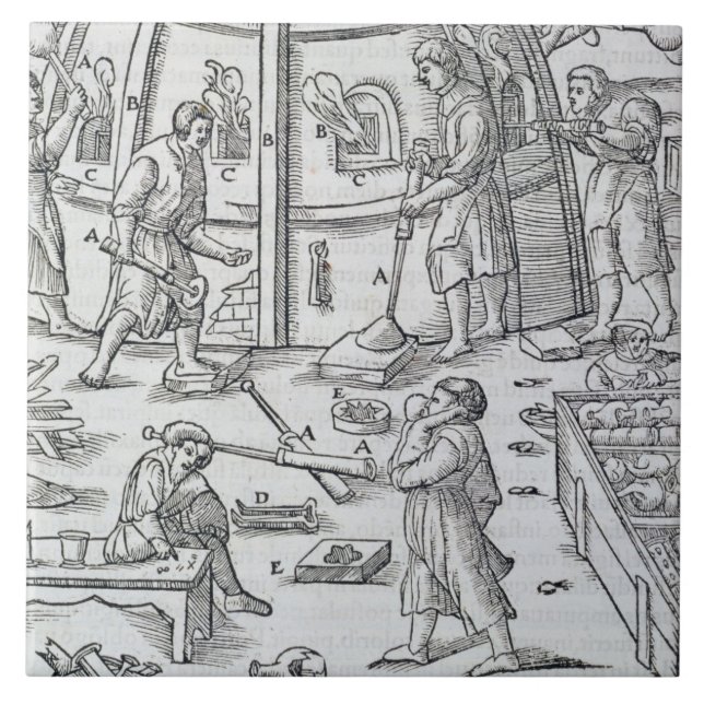 Carreau Fabrications du verre, illustration montrant le (Devant)