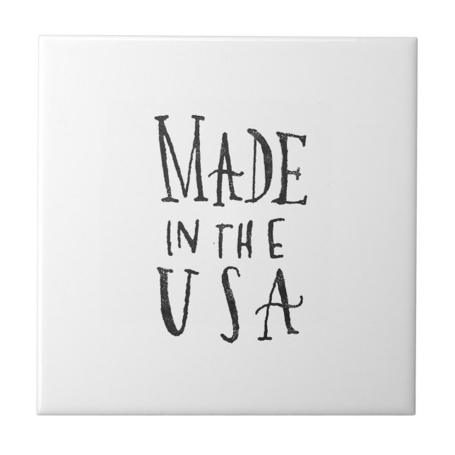 Carreau Fabriqué aux Etats-Unis (Devant)