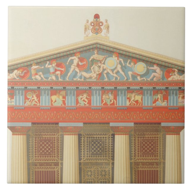 Carreau Façade du temple de Jupiter chez Aegina (323-27 (Devant)