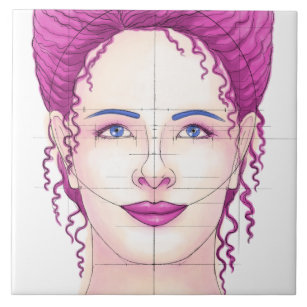 Portrait personnalisé sur carreaux de céramique (croquis au crayon num –  ArtisTile Ceramic