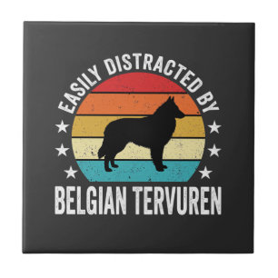 Carreau Facilement distrait par chien Tervuren belge