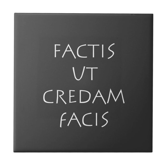 Carreau Factis ut credam facis (Devant)