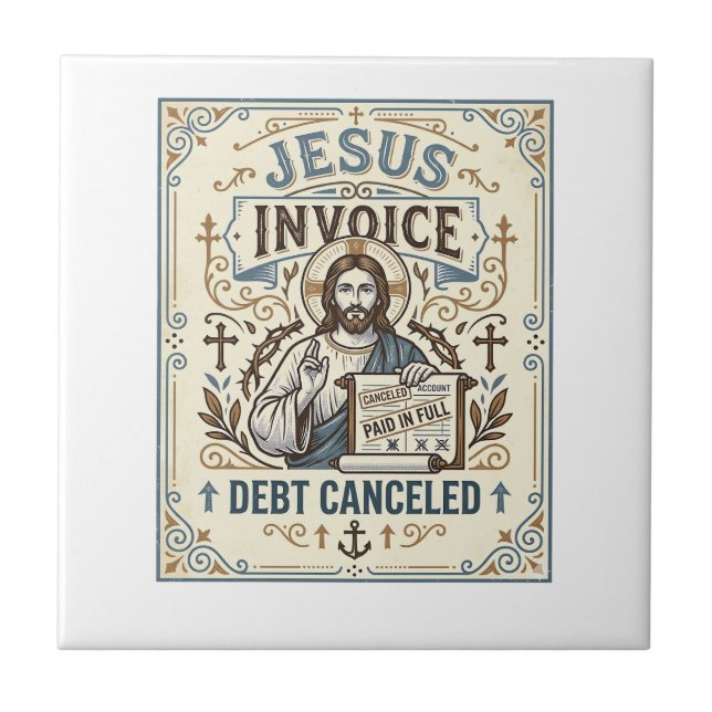 Carreau Facture Jésus Dette Annulée Facture Jésus Dette Pe (Devant)