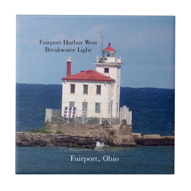 Carreau Fairport Harbour West Breakwater Light tile (Devant)