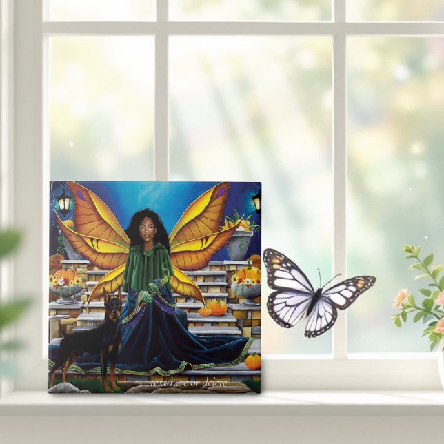 Carreau Fairy Guardian Doberman Chien (Créateur téléchargé)