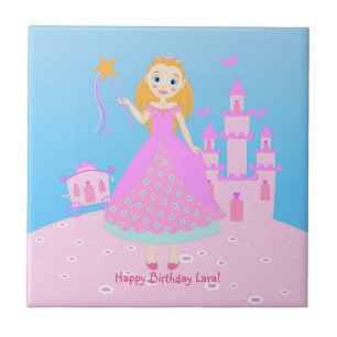 Carreau Fairytale Princess à Pink Birthaday