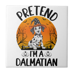 Carreau Faisons comme si j'étais un Dalmatien Halloween (3